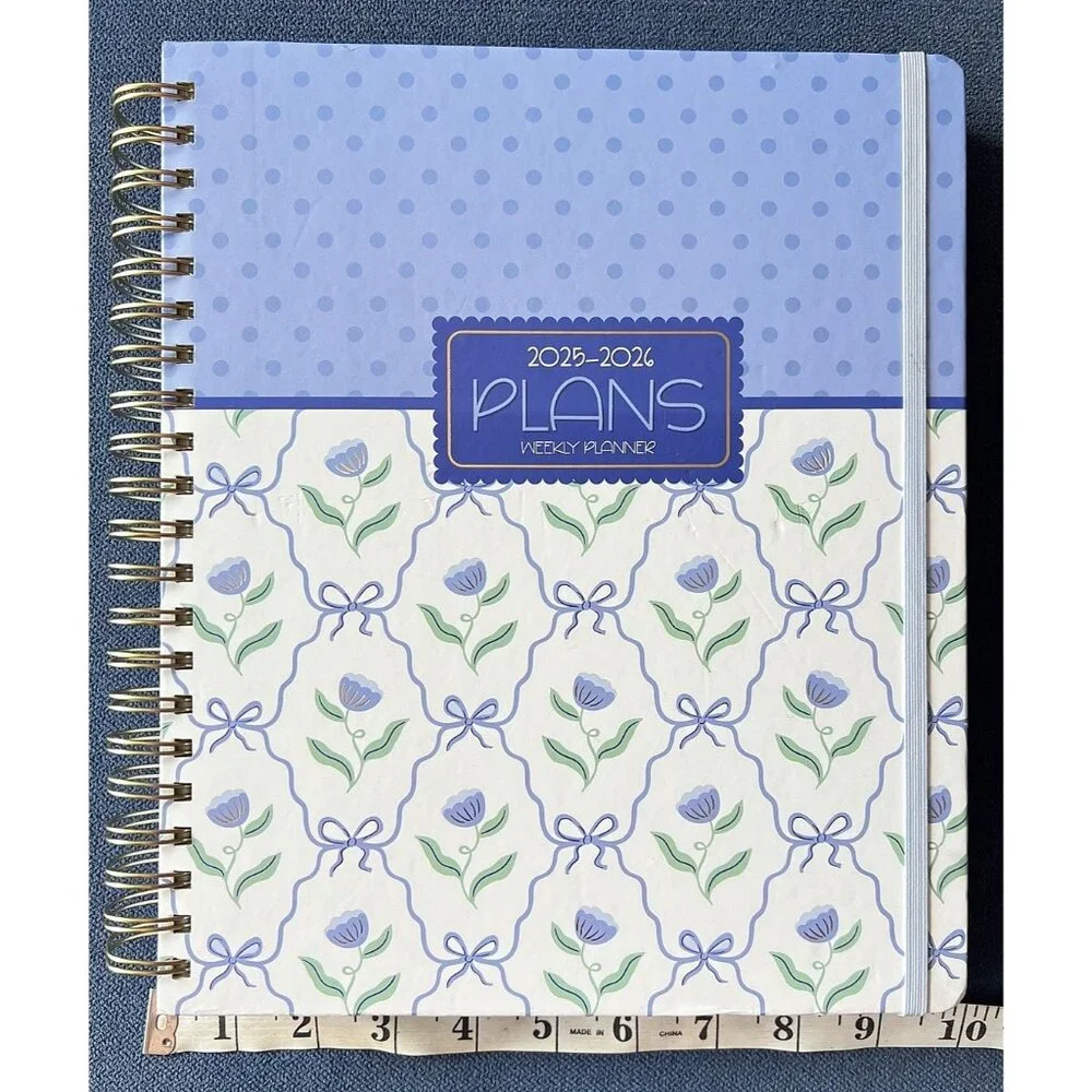2026 Planner BLUE BOWS FLOWER Daily Weekly Weekly Planning Note 9